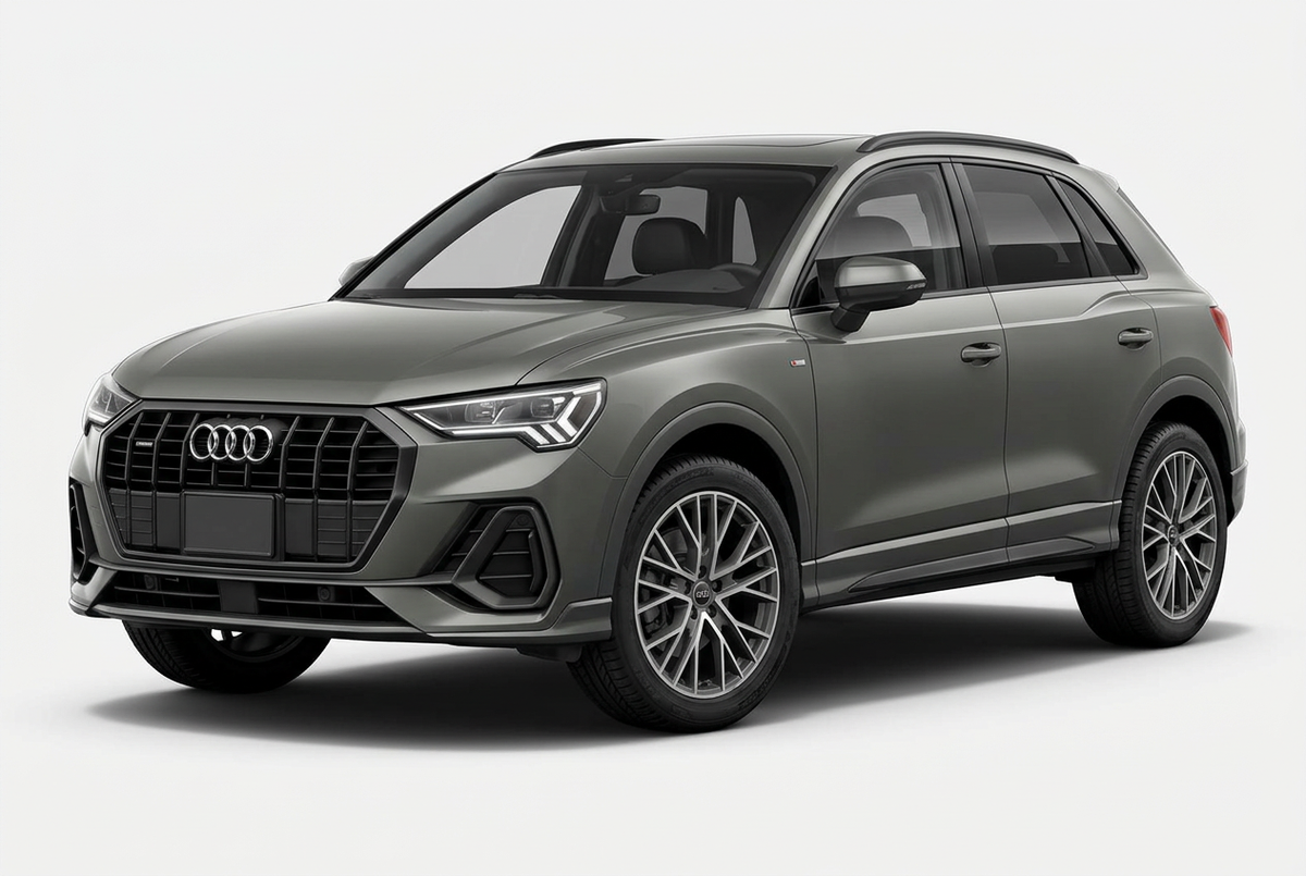 Audi Q3 (2019–2025) shown from a front three-quarter angle on a light studio background.
