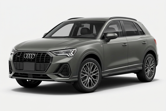Audi Q3 (2019–2025) shown from a front three-quarter angle on a light studio background.
