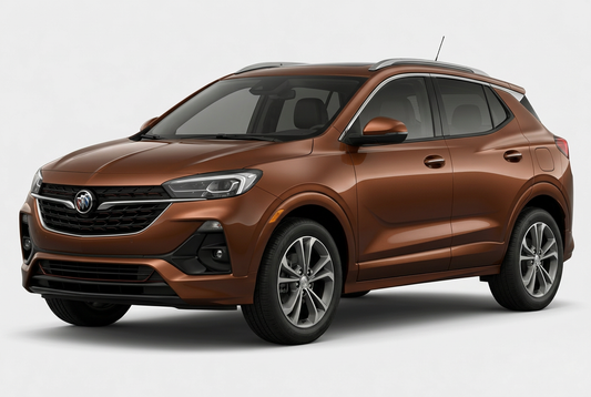 Buick Encore GX (2020–2026) shown from a front three-quarter angle on a light studio background.