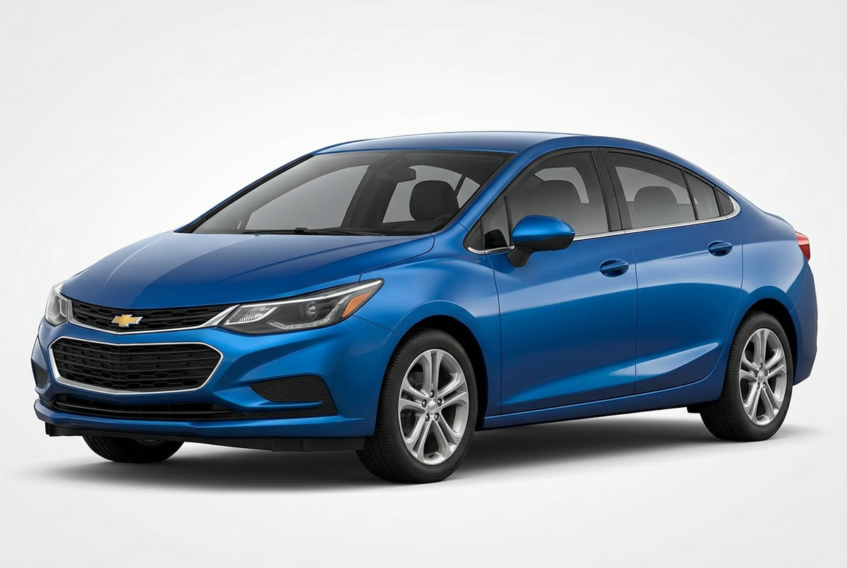 Chevrolet Cruze (2016–2019) shown from a front three-quarter angle on a light studio background.