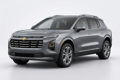 Chevrolet Equinox (2025–2027) shown from a front three-quarter angle on a light studio background.