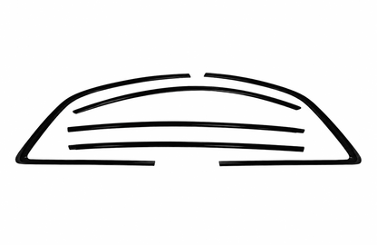 ChroMorpher Audi A5 Window Trim ABS Cover Kit - Gloss Black - ChroMorpher