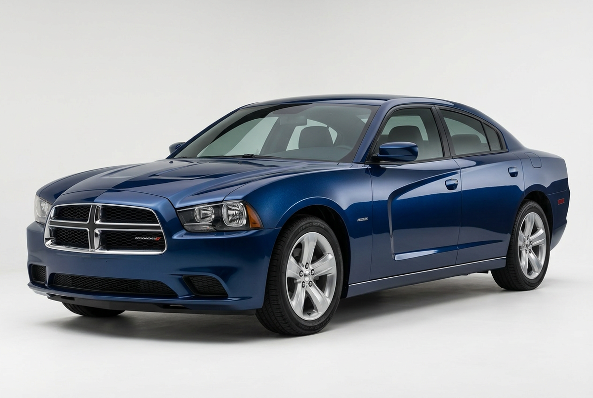 Dodge Charger (2011–2014) shown from a front three-quarter angle on a light studio background.