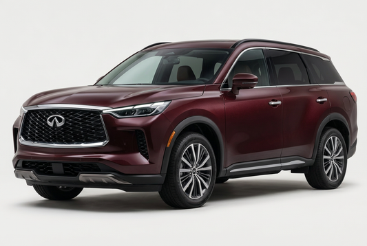 Infiniti QX60 (2022–2026) shown from a front three-quarter angle on a light studio background.