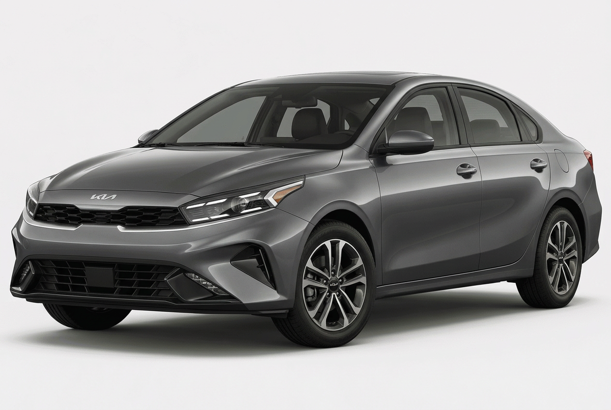Kia Forte (2022–2024) shown from a front three-quarter angle on a light studio background.