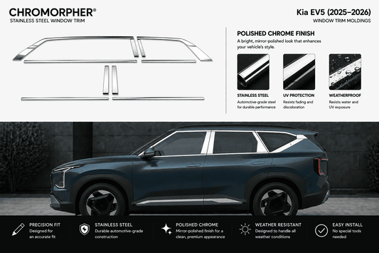 Kia EV5 (2025–2026) Stainless Steel Window Trim Moldings