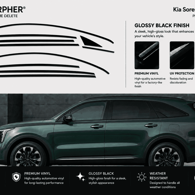 Kia Sorento (2021–2026) Precut Chrome Delete Kit - alternate view