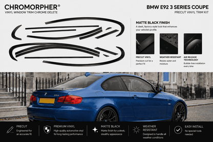 BMW E92 Coupe Shadowline Precut Vinyl Kit