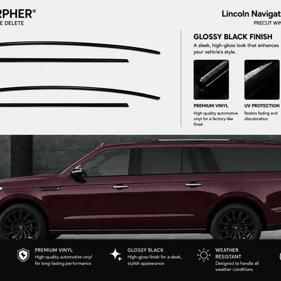 Lincoln Navigator L (2018–2024) Precut Chrome Delete Kit - alternate view