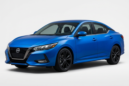 Nissan Sentra (2020–2025) shown from a front three-quarter angle on a light studio background.