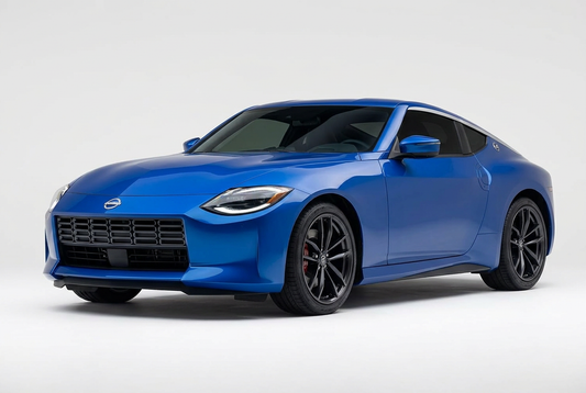 Nissan Z (2023–2026) shown from a front three-quarter angle on a light studio background.