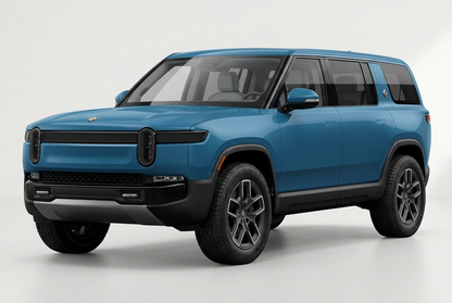 Rivian R1S (2022–2025) shown from a front three-quarter angle on a light studio background.