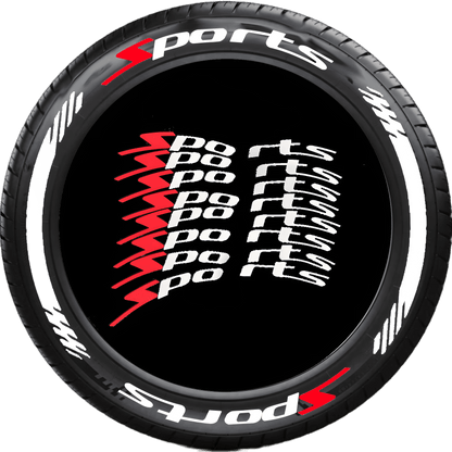 ChroMorpher Sports Tire Lettering (8x) - ChroMorpher
