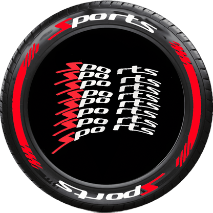 ChroMorpher Sports Tire Lettering (8x) - ChroMorpher