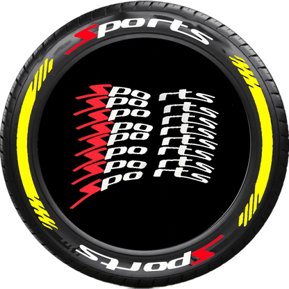 ChroMorpher Sports Tire Lettering (8x) - ChroMorpher