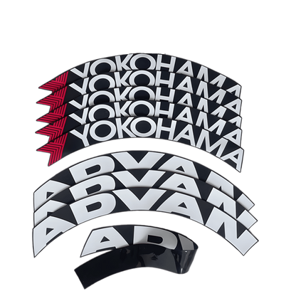 ChroMorpher Yokohama Advan 3D Tire Lettering (4x) - ChroMorpher