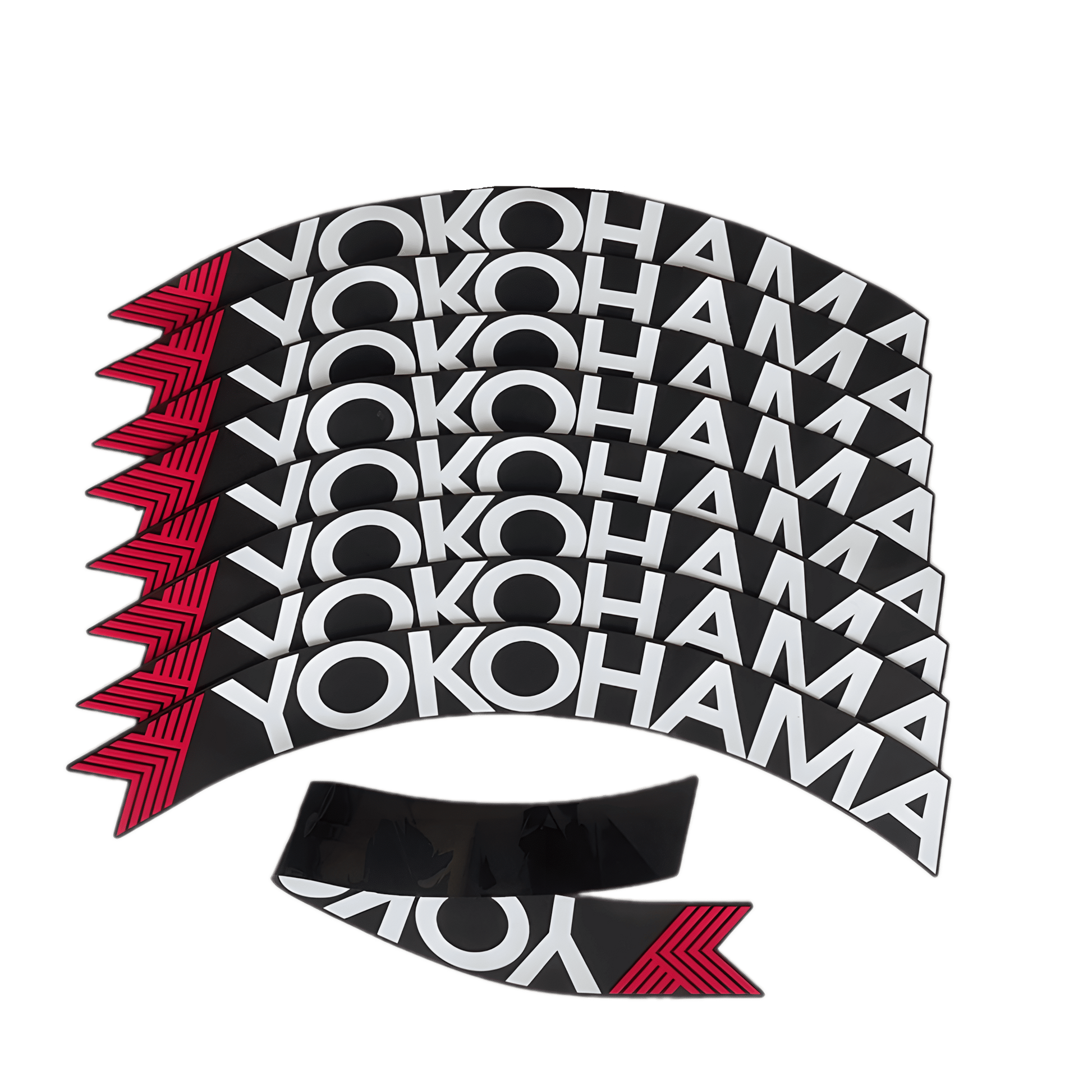 ChroMorpher Yokohama Advan 3D Tire Lettering (4x) - ChroMorpher