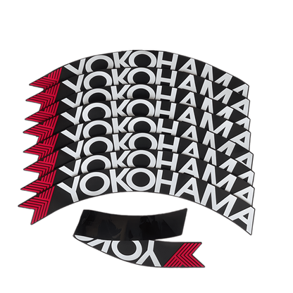 ChroMorpher Yokohama Advan 3D Tire Lettering (4x) - ChroMorpher