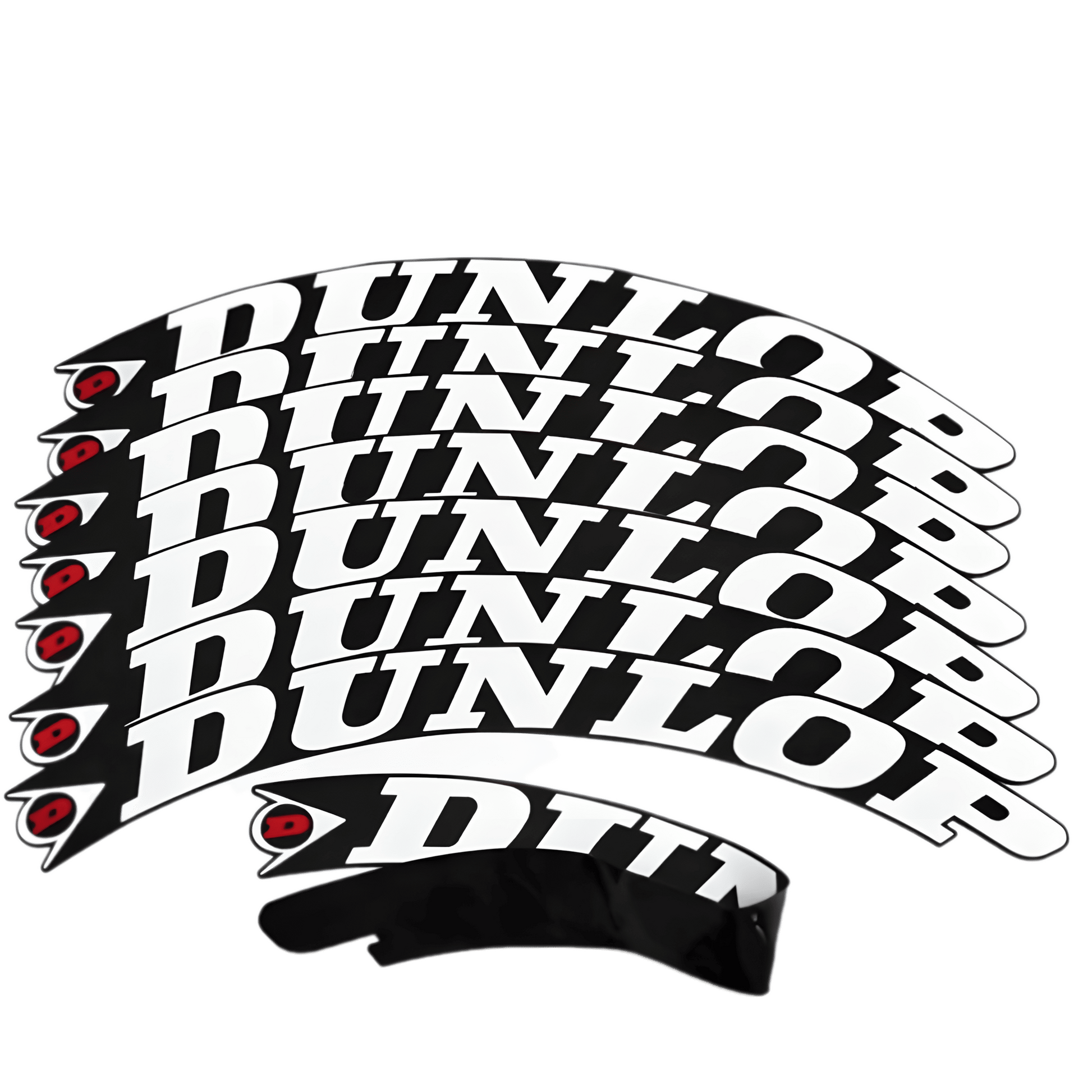 ChroMorpher Dunlop 3D Tire Lettering (4x) - ChroMorpher