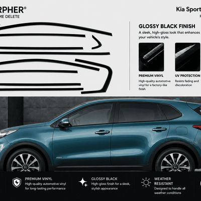 Kia Sportage (2017–2022) Precut Chrome Delete Kit - alternate view