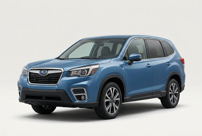 Subaru Forester (2019–2024) shown from a front three-quarter angle on a light studio background.