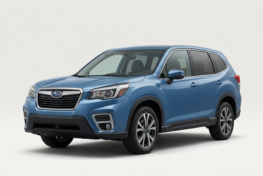 Subaru Forester (2019–2024) shown from a front three-quarter angle on a light studio background.