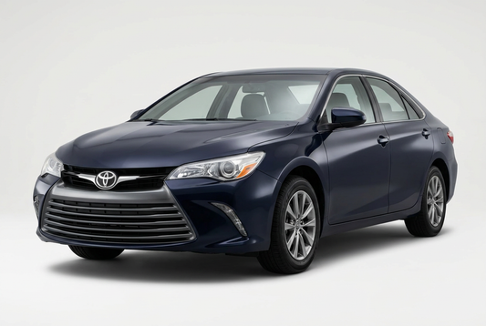 Toyota Camry (2015–2017) shown from a front three-quarter angle on a light studio background.