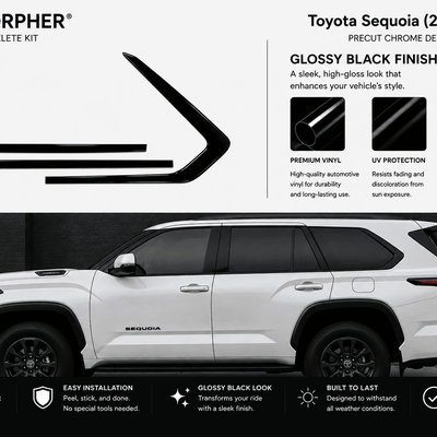 Toyota Sequoia (2023–2026) Precut Chrome Delete Kit - alternate view