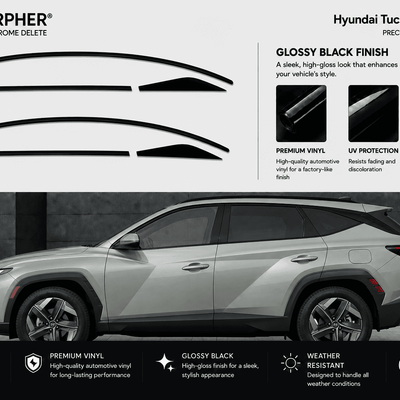 Hyundai Tucson (2022–2026) Precut Chrome Delete Kit